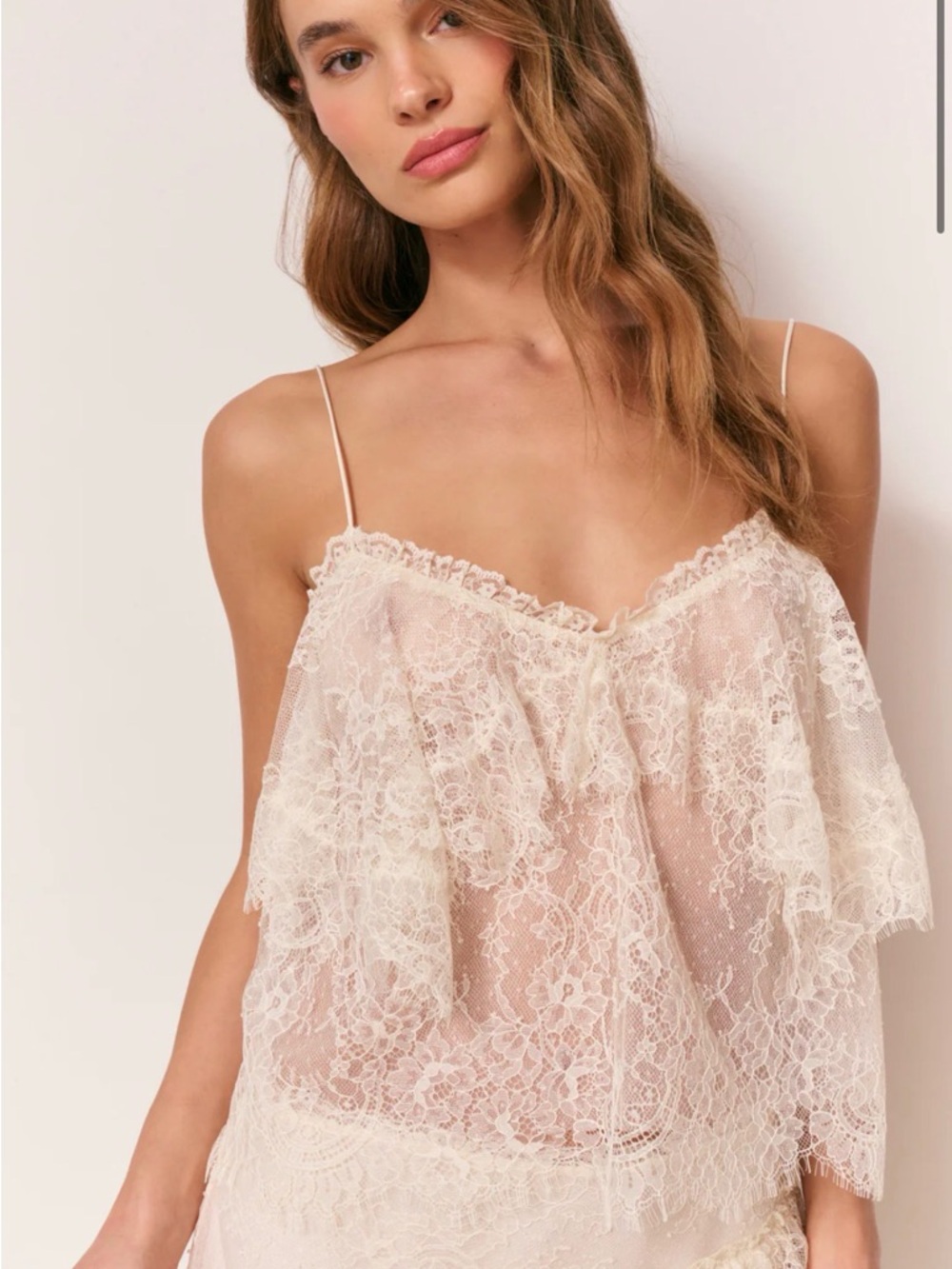 Zhanya Sheer Lace Top